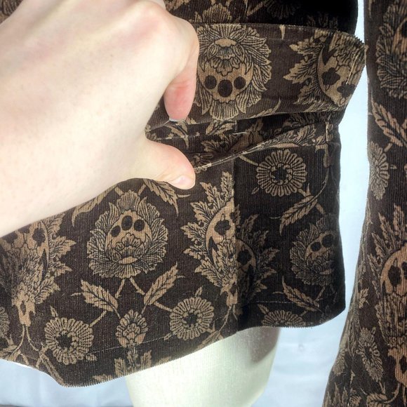 Willi Smith Brown Corduroy Two-Button Blazer Sz 14 - Picture 7 of 11